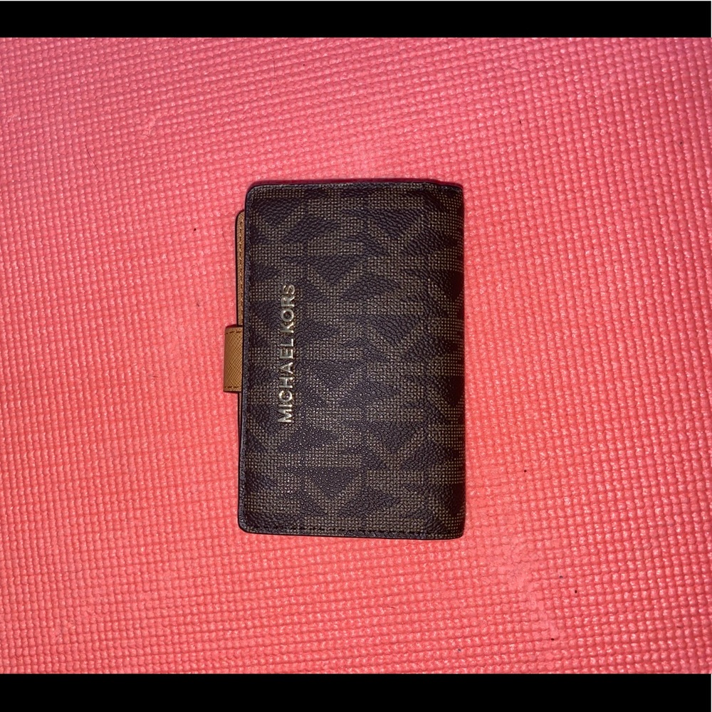 Michael Kors brown and tan wallet